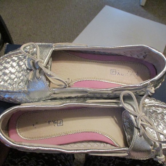 Sperry Topsider's Silver Metallic 10 - Picture 5 of 9